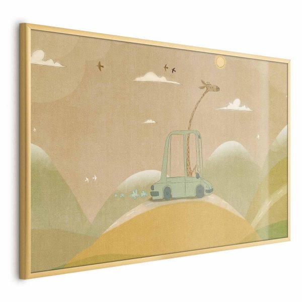 Poster - Traveling Giraffe