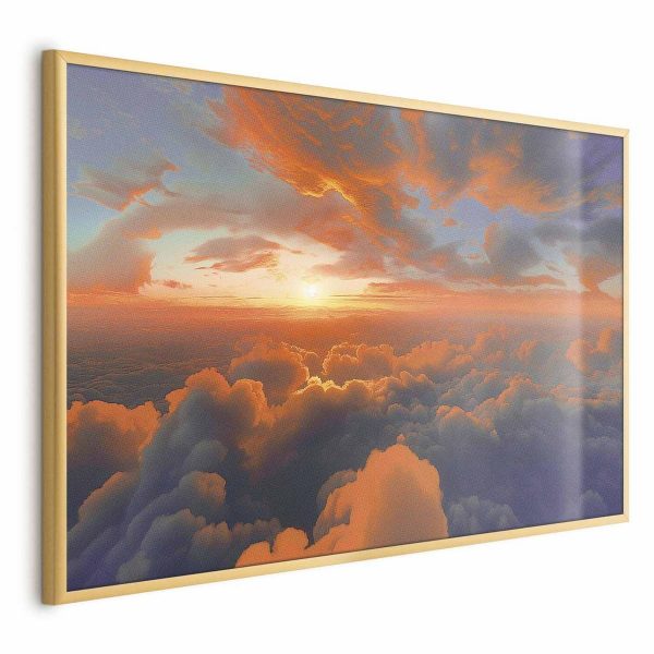 Poster - When Dawn Tickles the Clouds: A Color Show on the Morning Sky