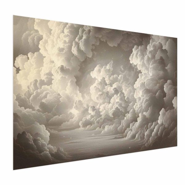 Poster - Whisper of Illuminated Clouds: Soft Light Play in the Sky Theater