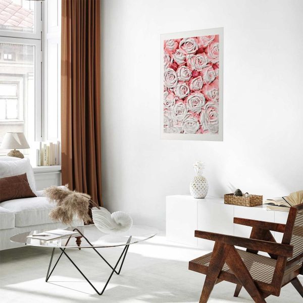 Poster - White Roses