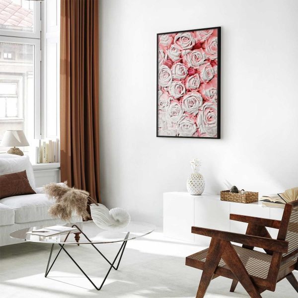 Poster - White Roses