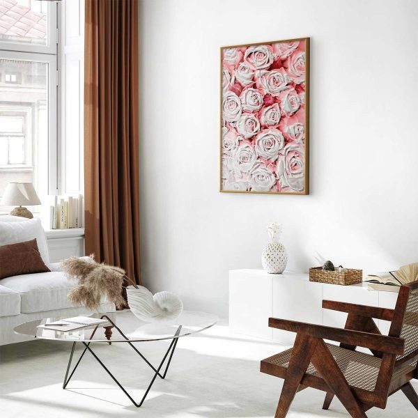 Poster - White Roses