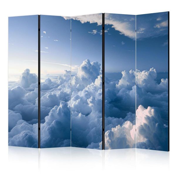 Room Divider - Aerial Landscapes: Rays Illuminating Fluffy Cloud Formations