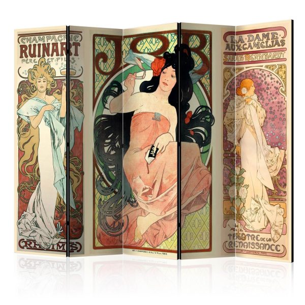 Room Divider - Alphonse Mucha Women's II