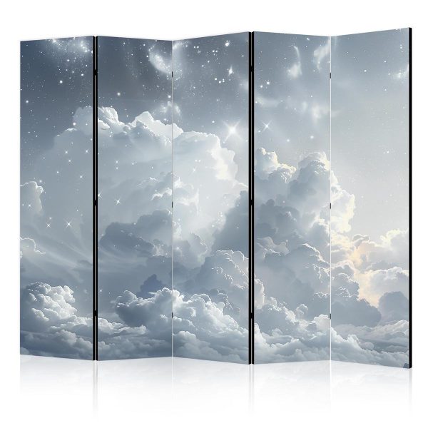 Room Divider - Astral Calm: Stars Scattered Above Gentle Clouds