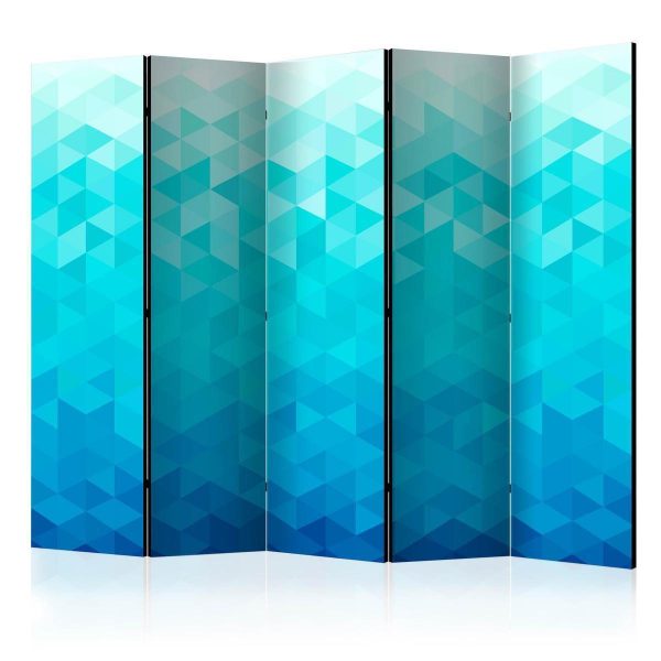 Room Divider - Azure pixel II