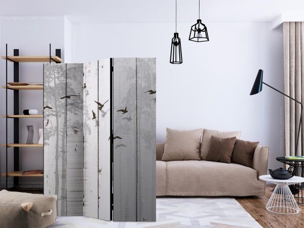 Room Divider - Birds on Boards
