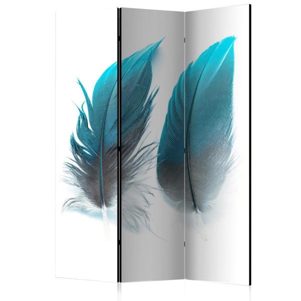 Room Divider - Blue Feathers