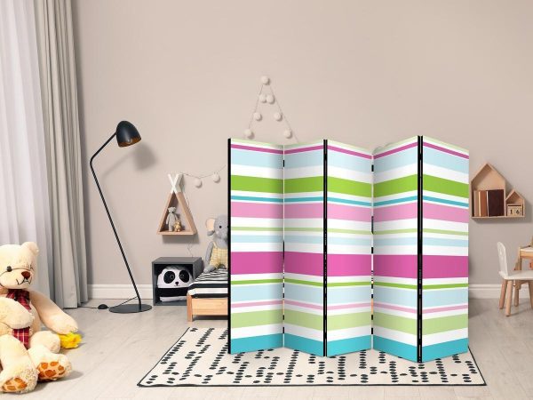 Room Divider - Bright stripes II
