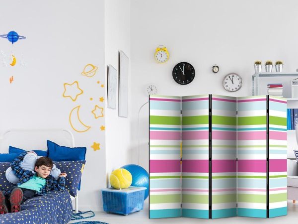 Room Divider - Bright stripes II