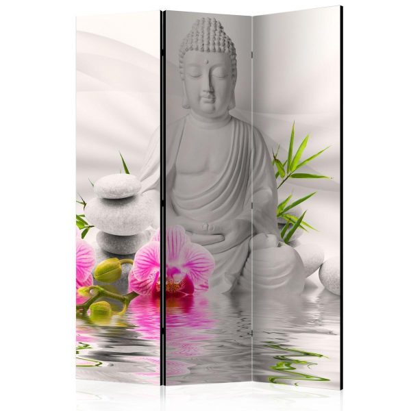 Room Divider - Buddha and Orchids