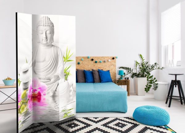 Room Divider - Buddha and Orchids