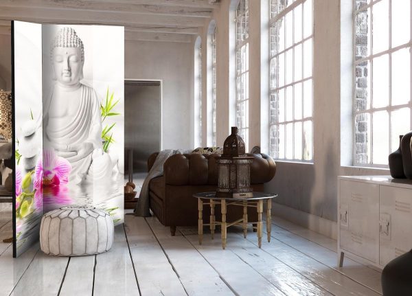 Room Divider - Buddha and Orchids