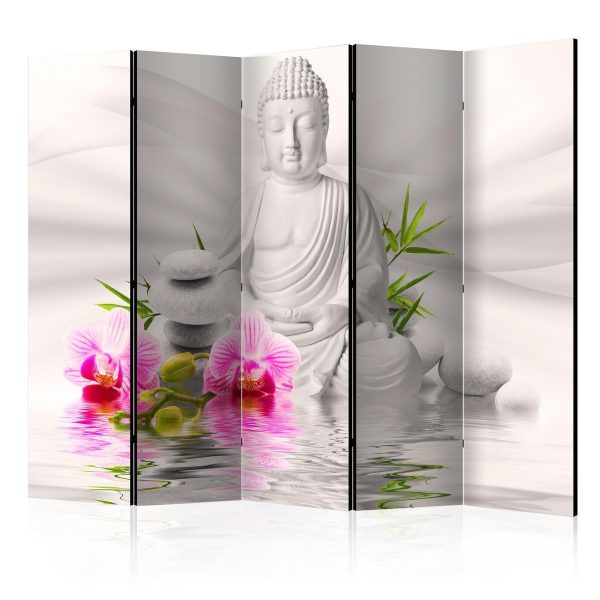 Room Divider - Buddha and Orchids II