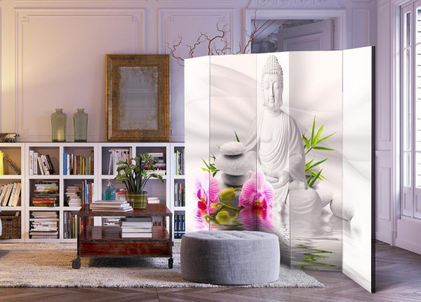 Room Divider - Buddha and Orchids II