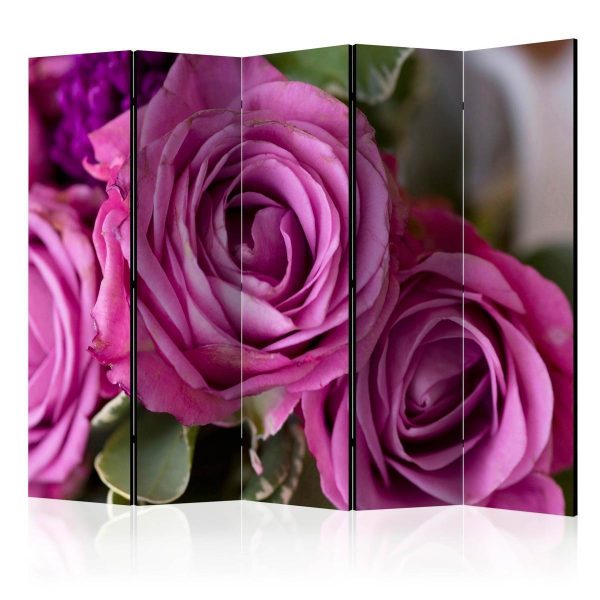Room Divider - Bunch of lila flowers II