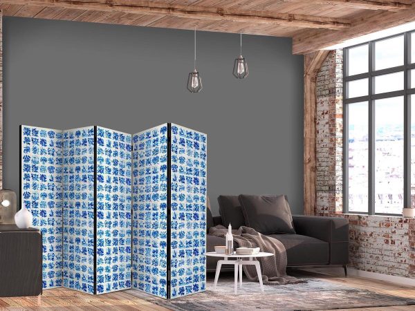 Room Divider - Ceramic Tiles - Traditional Portuguese Blue Tiles Azulejos
