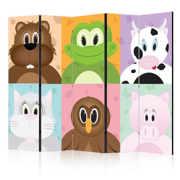 Room Divider - Cheerful animals II