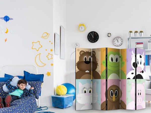 Room Divider - Cheerful animals II