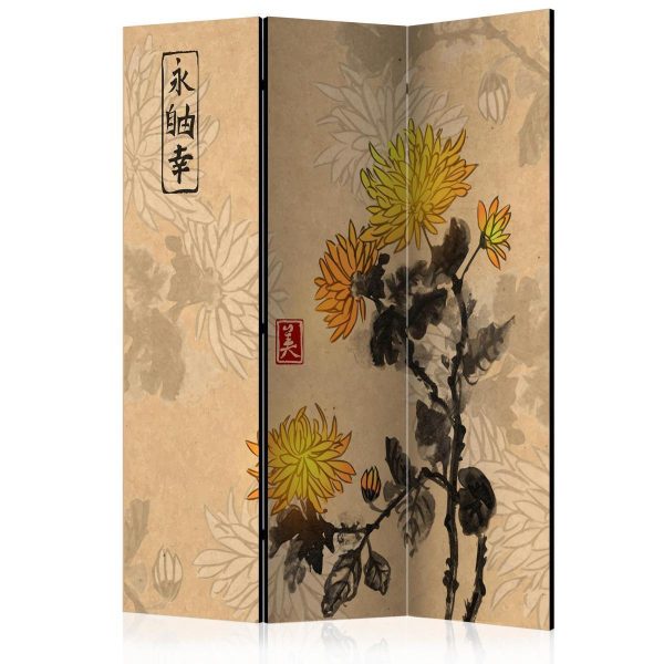 Room Divider - Chrysanthemums