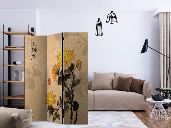 Room Divider - Chrysanthemums