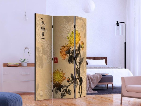Room Divider - Chrysanthemums