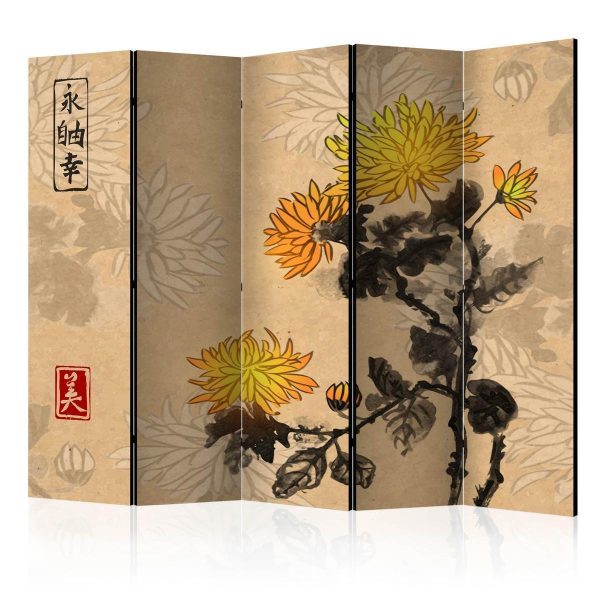 Room Divider - Chrysanthemums II