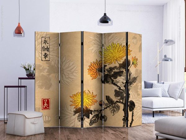 Room Divider - Chrysanthemums II