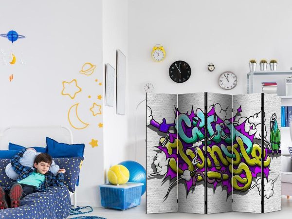 Room Divider - City Jungle - graffiti II