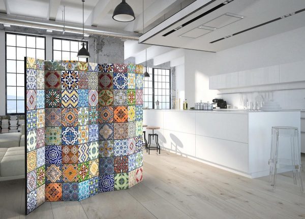 Room Divider - Colorful Mosaic II
