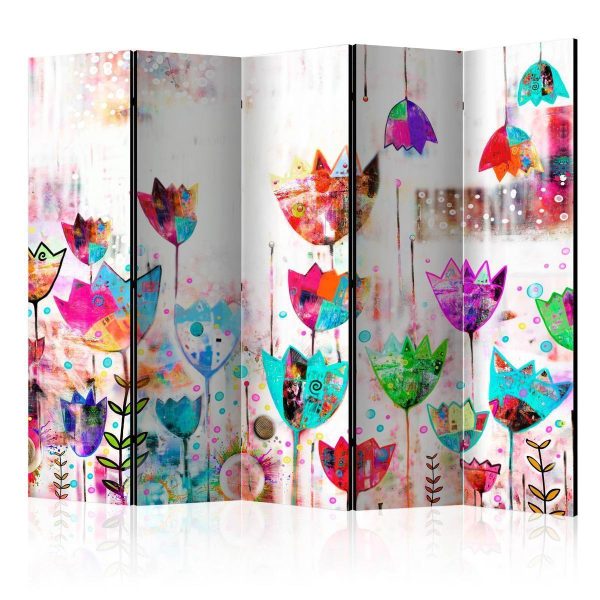 Room Divider - Colorful tulips II