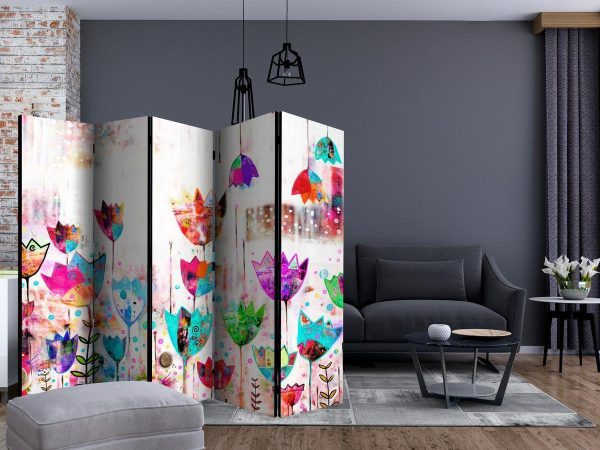 Room Divider - Colorful tulips II