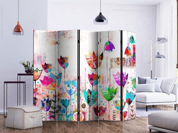 Room Divider - Colorful tulips II