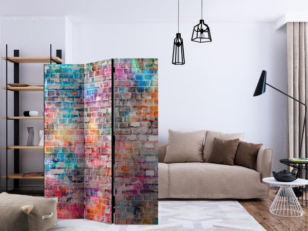 Room Divider - Colourful Brick