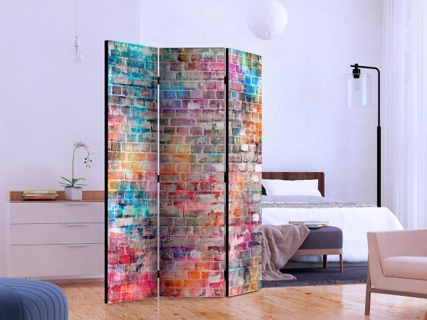 Room Divider - Colourful Brick