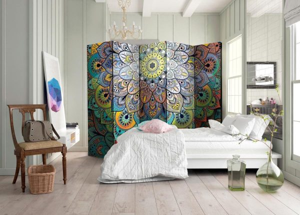 Room Divider - Colourful Stained Glass II