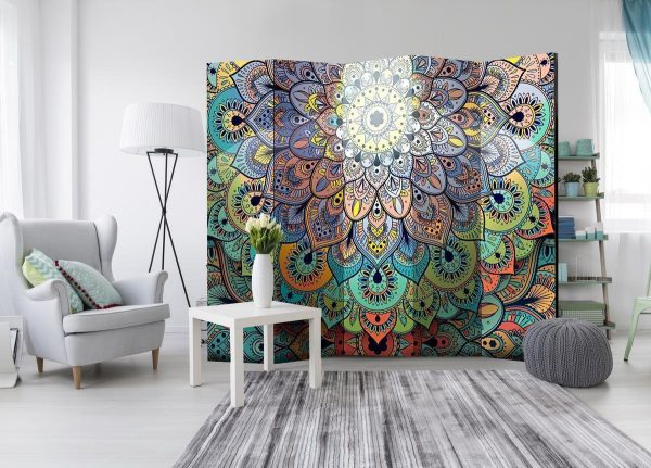 Room Divider - Colourful Stained Glass II