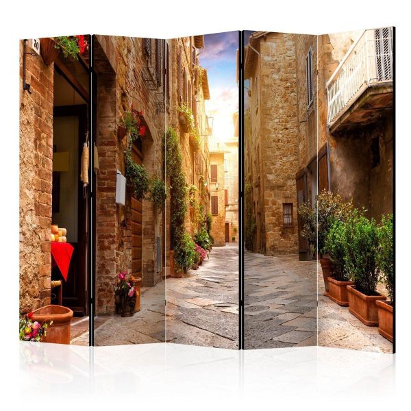 Room Divider - Colourful Street in Tuscany II