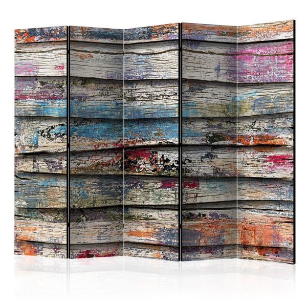 Room Divider - Colourful Wood II