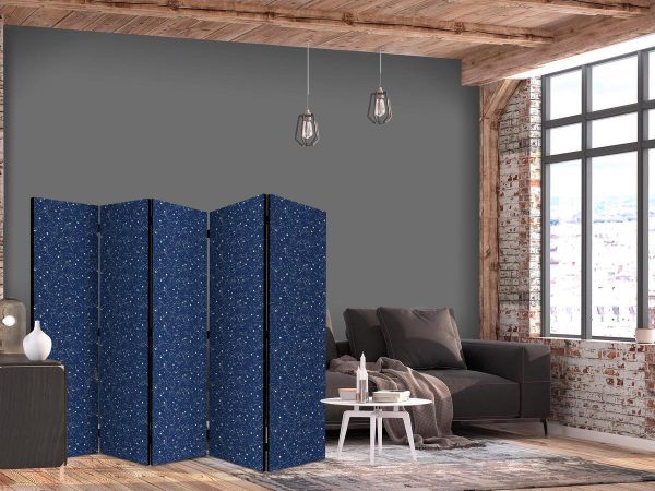 Room Divider - Cosmic Inspirations - Pattern with Stars and Constellations on a Dark Background