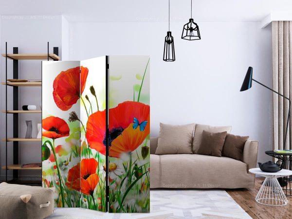 Room Divider - Country poppies
