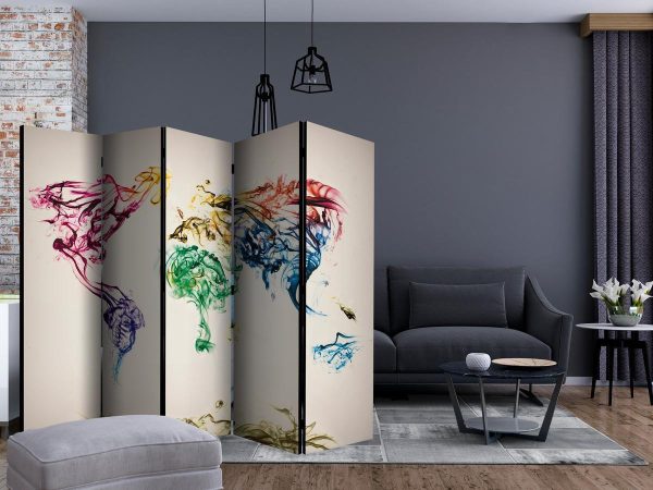 Room Divider - Dancing smoke trails II
