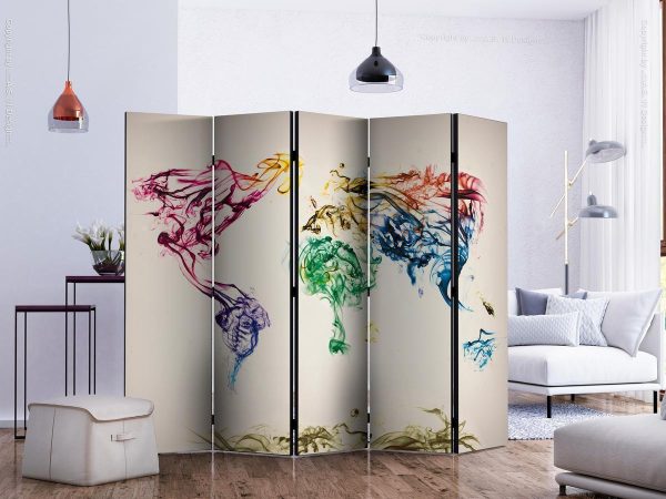 Room Divider - Dancing smoke trails II