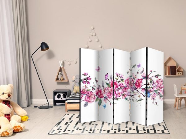 Room Divider - Flowers and Butterflies II - Image 2