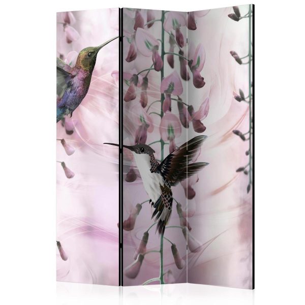 Room Divider - Flying Hummingbirds (Pink)