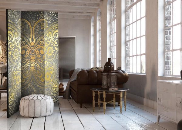 Room Divider - Golden Butterfly