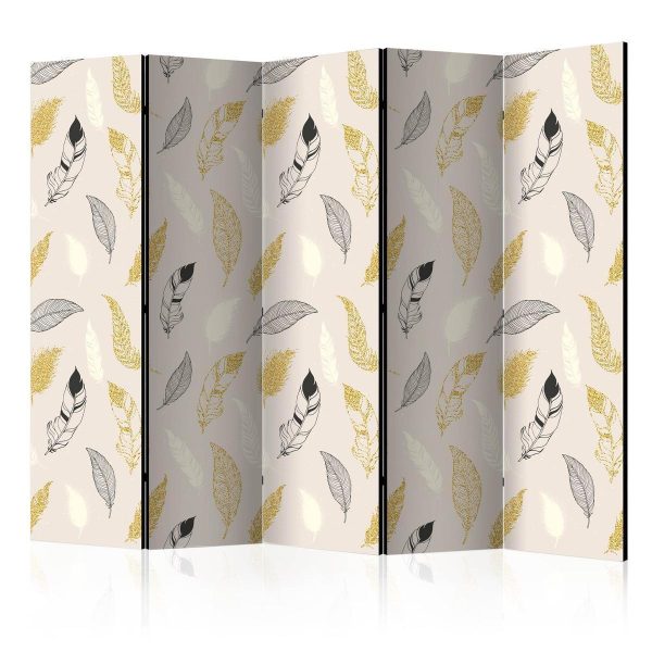 Room Divider - Golden Feathers II