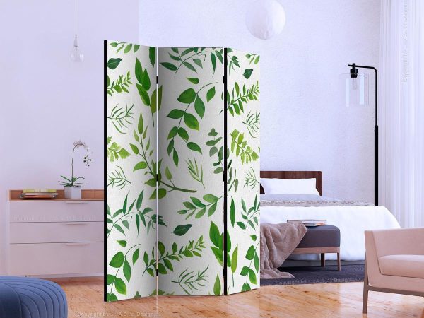 Room Divider - Green Twigs
