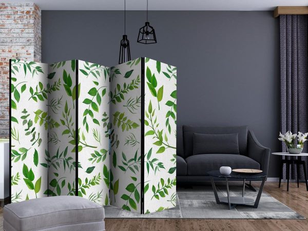 Room Divider - Green Twigs II