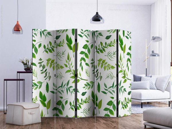 Room Divider - Green Twigs II